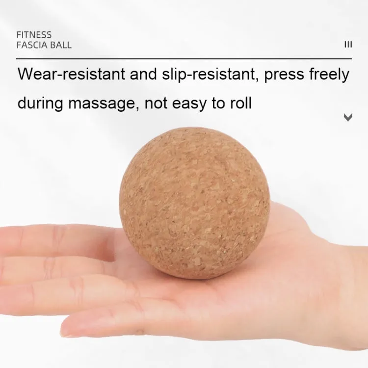 YG049 High-Density Cork Yoga Massage Ball Fitness Fascia Balls, Specification: Diameter 70mm