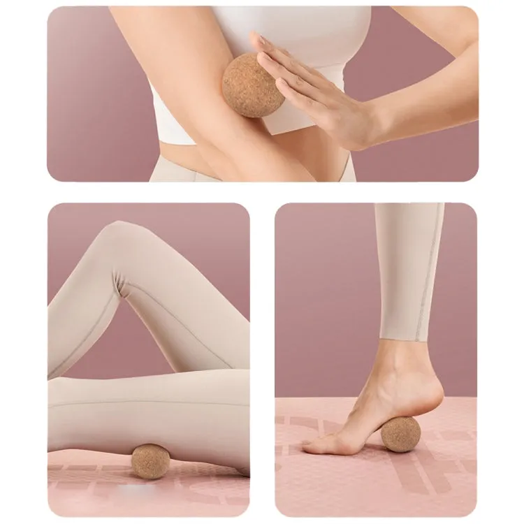 YG049 High-Density Cork Yoga Massage Ball Fitness Fascia Balls, Specification: Diameter 70mm