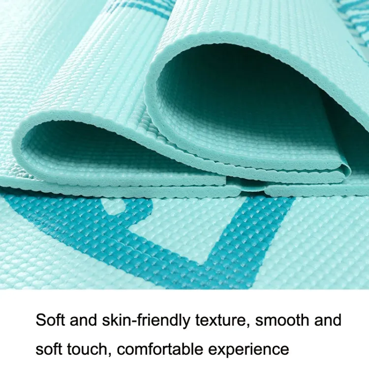 YM15C Portable Travel Thick Fold Yoga Pad Student Nnap Mat, Thickness: 5mm (Light Gray Print)