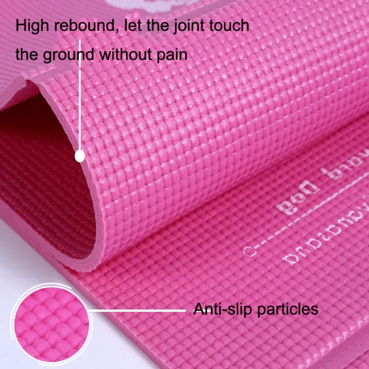 YM15C Portable Travel Thick Fold Yoga Pad Student Nnap Mat, Thickness: 5mm (Light Gray Print)